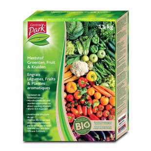 Central Park Meststof Groenten, Fruit & Kruiden Organisch 1,5 Kg