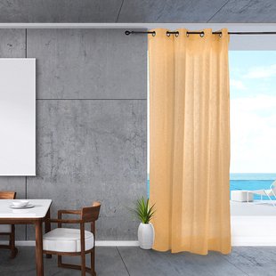 Sahara Vitrage Kant En Klaar Geel 140 X 245 Cm