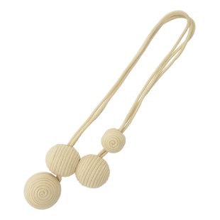 Gordijnbinder Met Bollen Magnetisch Beige