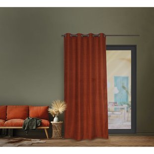 Chevron Verduisterend Kant En Klaar Gordijn Roest 140 X 260 Cm