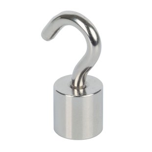 Fix-o-moll Haakmagneet Zilver Neodymium 15mmx38mm 2 Stk