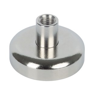 Fix-o-moll Magneet Neodymium Zilver Draadbus 25mm