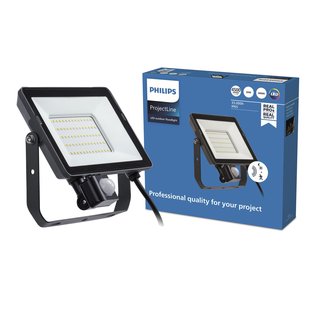 Philips Straler Projectline Zwart 50w Met Sensor