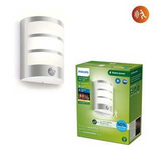 Philips Wandlamp Python Rvs 3,8w Met Sensor