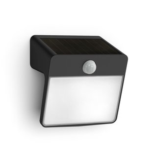 Philips Solar Wandlamp Yarixa Zwart 2,2w Met Sensor