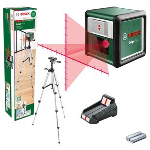 Bosch Kruislijnlaser Quigo Plus - 7m - Rood -m Et Statief