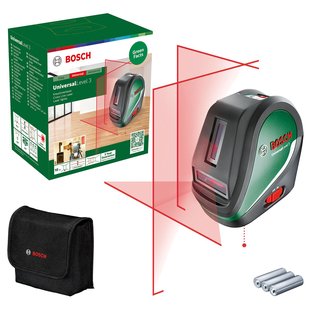 Bosch Kruislijnlaser Universallevel 3 - 10m - Rood - Zelfnivellerend