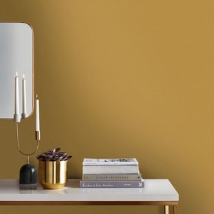 Decomode Vliesbehang Twill - Warm Geel - 10,05 M X 52 Cm