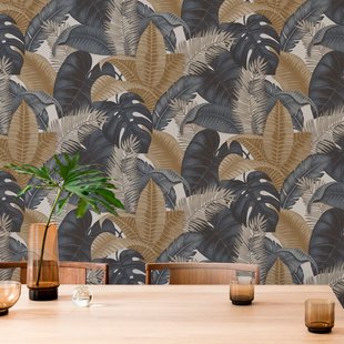 Vliesbehang Grenada - Grijs - Taupe - 10,05m X 53cm