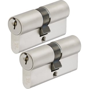 Sencys Veiligheidscilinder 30/30 Mm Skg** - Met Boorbeveiliging - Met Gevarenfunctie - 3 Sleutels - Set Van 2