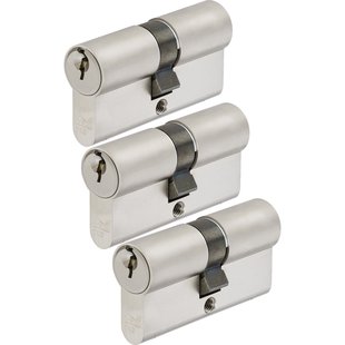 Sencys Veiligheidscilinder 30/30 Mm Skg** - Met Boorbeveiliging - Met Gevarenfunctie - 3 Sleutels - Set Van 3