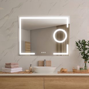 Klassieke Badkamerspiegel Brett 2 - Rechthoekig - 90x70 Cm