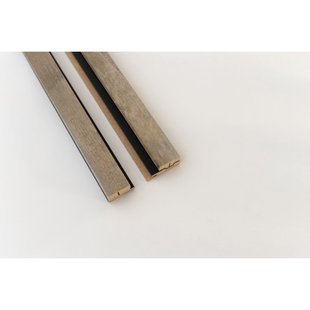 Maestro Latt Afwerkprofielset - Rustic Wood + Black - 277cm - 71x20mm