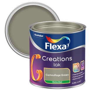 Flexa Creation Camouflage Green Lak Extra Mat 250ml