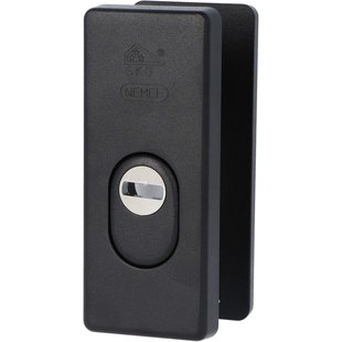 Nemef Veiligheidscilinder Rechthoekeige Rozet Zwart Skg*** 3442-ii