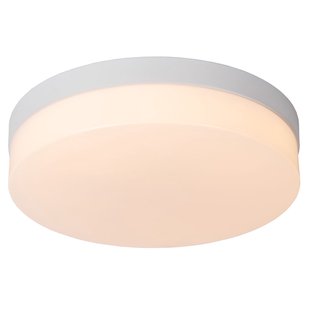 Lucide Plafondlamp Badkamer Biskit - Wit - 28cm - 18w