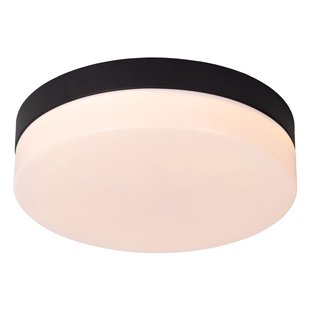 Lucide Plafondlamp Biskit - Zwart - 23cm - 12w