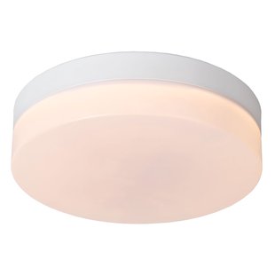Lucide Plafondlamp Badkamer Biskit - Wit - 23cm - 12w