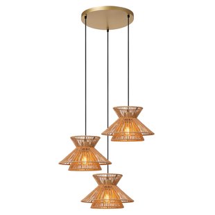 Lucide Hanglamp Tasman Naturel 3xe27