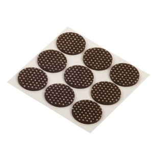 Fix-o-moll Anti-slip Meubelviltglijders Zelfklevend Bruin 25mm 9 St