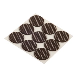 Fix-o-moll Anti-slip Meubelviltglijders Zelfklevend Bruin 28mm 9 St
