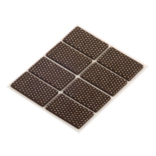 Fix-o-moll Anti-slip Meubelviltglijders Zelfklevend Bruin 25x40mm 8 St