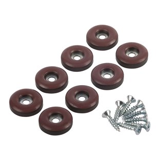 Fix-o-moll Meubelglijder Om Te Schroeven Easy Glider Bruin 22 Mm 8 St