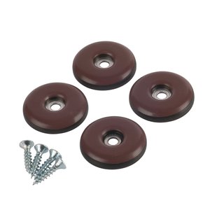 Fix-o-moll Meubelglijder Om Te Schroeven Easy Glider Bruin 30 Mm 4 St