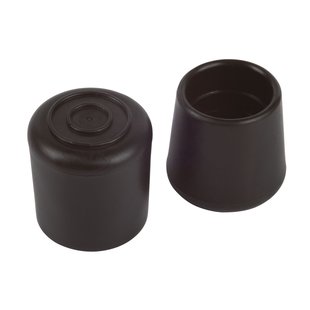 Fix-o-moll Anti-slip Pootdoppen Zwart 22mm 4 St