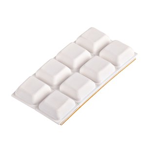 Fix-o-moll Muurstopper Zelfklevend Wit 18x18mm 8st