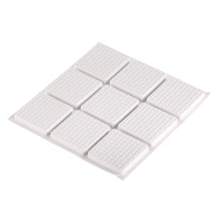 Fix-o-moll Wanddeurstop Zelfklevend Wit 28x28mm 9 St