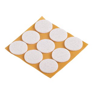 Fix-o-moll Meubelviltglijders Zelfklevend Wit 25mm 9 St
