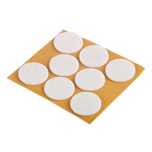 Fix-o-moll Meubelviltglijders Zelfklevend Wit 28mm 8 St