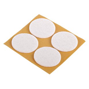 Fix-o-moll Meubelviltglijders Zelfklevend Wit 35mm 4 St