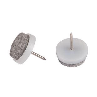 Fix-o-moll Meubelviltglijders Met Nagel Wit 20mm 16 St