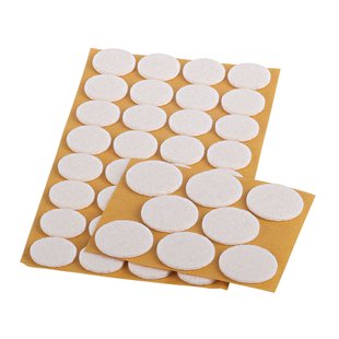 Fix-o-moll Meubelviltglijders Set Zelfklevend Wit 40 St