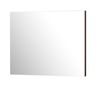 Aquazuro Klassieke Badkamerspiegel Napoli - Rechthoekig - Notelaar - 90x80 Cm