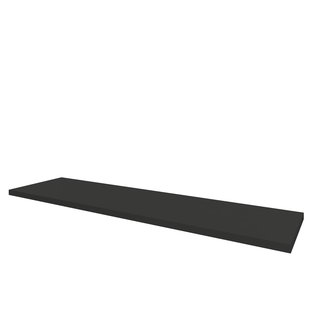 Aquazuro Wastafelblad Napoli Mat Zwart 180cm