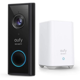 Eufy Security Videodeurbel Draadloos 2k Hd-resolutie Op Batterij Met Homebase 2 Zwart/wit