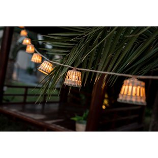 Newgarden Lichtsnoer Aurora Jute 8m 2w