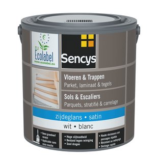 Sencys Hout- En Tegelvloerverf Wit Satijn 2,5l