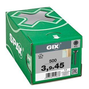 Spax Gipsplaatschroef Gix B Grove Draad - Gefosfateerd Staal Ø3,9x45mm 500 St