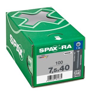 Spax-ra Kozijnschroef T-star Plus T30 Volle Draad Wirox Ø7,5x40mm 100 St