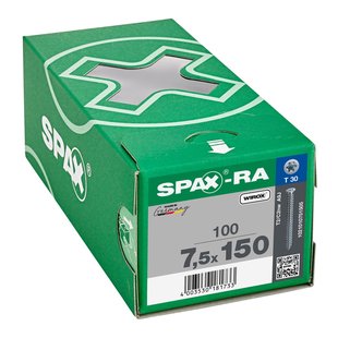 Spax-ra Kozijnschroef T-star Plus T30 Volle Draad Wirox Ø7,5x150mm 100 St