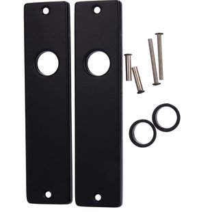 Langschild Blind Aluminium Zwart