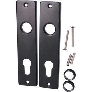 Langschild 72mm Aluminium Zwart