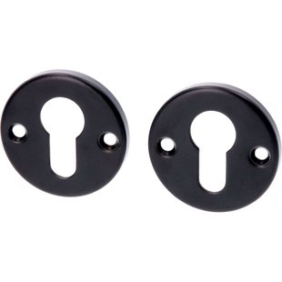 Cilinderplaat Aluminium Zwart 2 Stuks