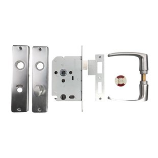 Avenue Badkamerslot + Langschild Deurbeslag Wc Aluminium 63/8 Mm