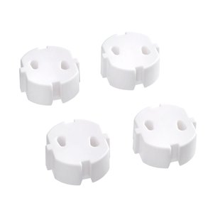 Secu Stopcontactbeschermers - Wit Kunststof - 4 Stuks