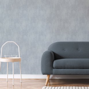 Vliesbehang Good Vibes Gv24203 - Vergrijsd Blauw Met Glans - 10,05m X 53cm